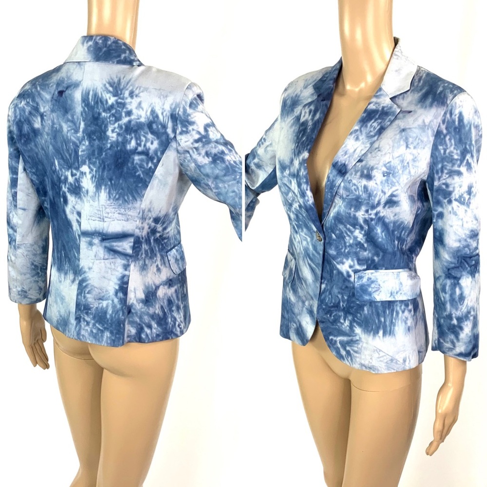 🎉👠HOST PICK👗🎉 BOSTON PROPER Tie Dyed Blazer - Picture 4 of 8
